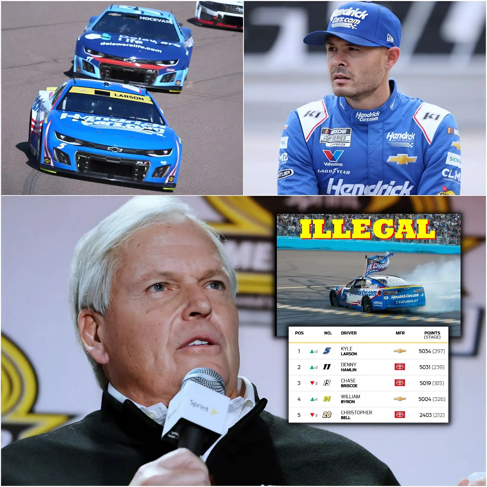 Cover Image for 3 MINUTES AGO🛑 “We Have Decided”— Rick Hendrick officially reveals Kyle Larson future after being accused of cheating at the 2025 NASCAR Cup Series 👇