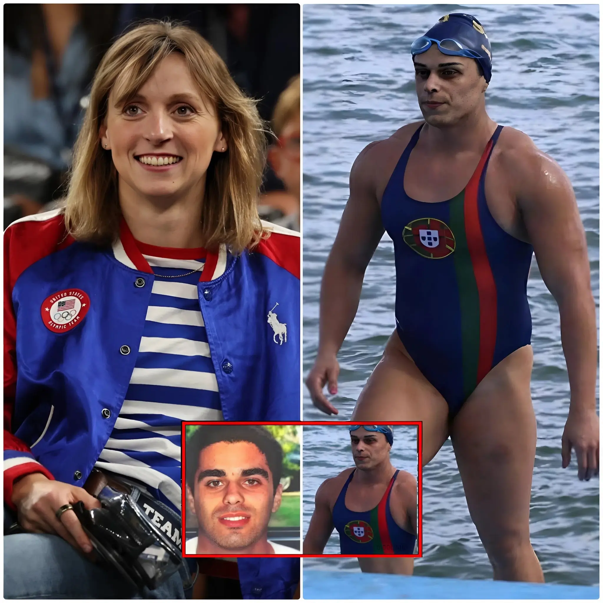 Cover Image for Katie Ledecky reacts after World Aquatics announced a five-year ban on transgender swimmer Hannah Caldas, after she refused a series of gender tests deemed necessary to compete in American Masters events. The ban will run until 2030.