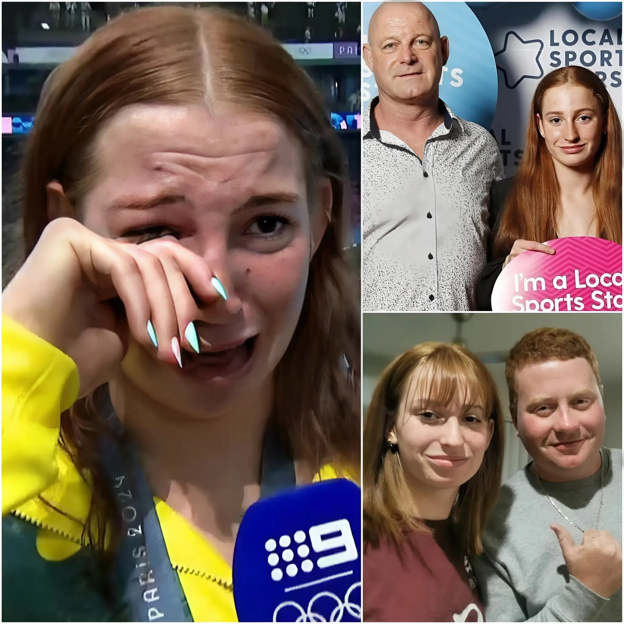 Cover Image for “My father and my brother worked as waiters, and they took out loans so I could swim. Now I’m the breadwinner of the family — I have to repay them, especially my brother.” Mollie O’Callaghan’s voice trembled as she recalled her difficult past, when her father and brother worked tirelessly and went into debt to support her swimming dream. Now, as the family’s pillar, she wants to give everything back. Her brother, through tears, sent a heartfelt message…