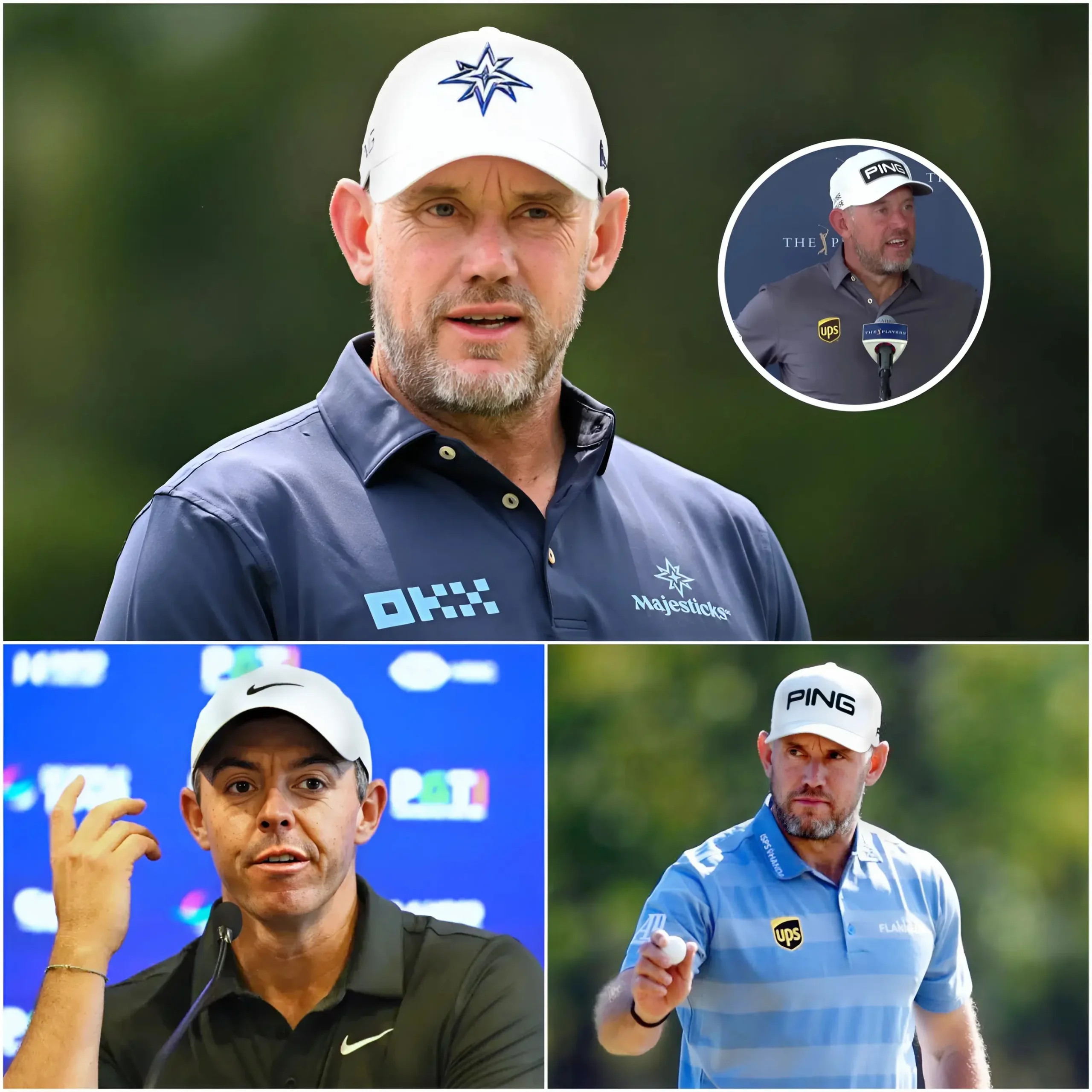 Cover Image for DRAMA IN GOLF: Lee Westwood pokes fun at Rory McIlroy after speaking about changing the format of LIV Golf. Immediately after that, Rory Mcllroy responded with a short statement of 15 words but enough to make Lee Westwood speechless and embarrassed in front of the media.